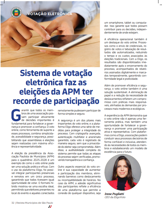 Como a votação eletrônica segura transforma a gestão municipal - Eligo Voto